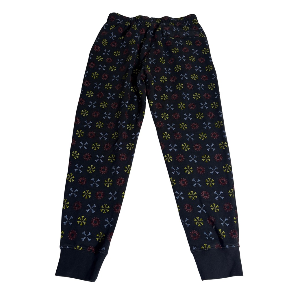 Nike Mens Sportswear Jogger Sweatpants Black All Over Print Fleece Pants Small - Picture 2 of 5